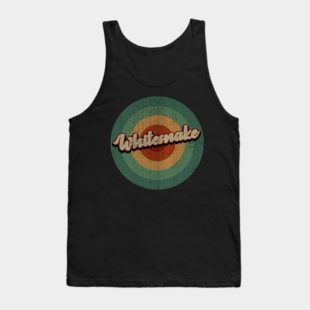 Circle Retro Vintage Whitesnake Tank Top by Jokowow